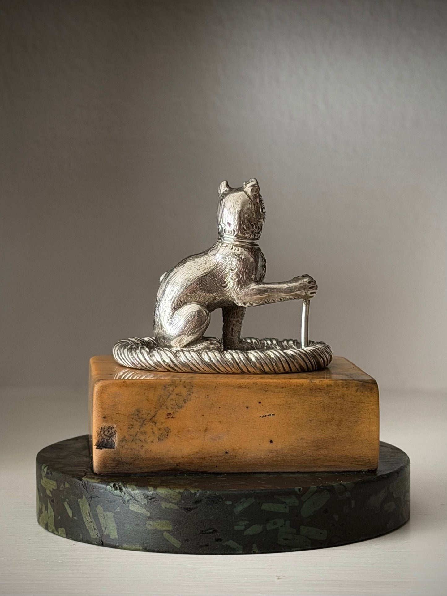Keane Baronets: Sterling Silver Armorial Crest Finial by Benjamin Smith II