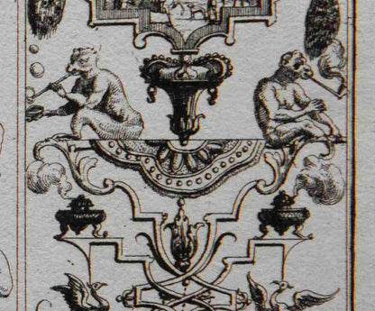 Four 17th Century German Engravings of Grotesques
