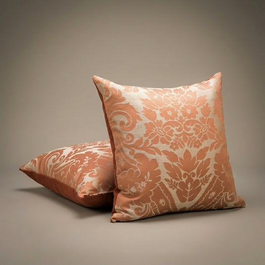 Silk and Linen Florentine Damask Pillows