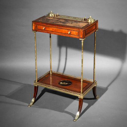 Rare 18th Century Brass Mounted Writing Table in the Manner of Adam Weisweiler