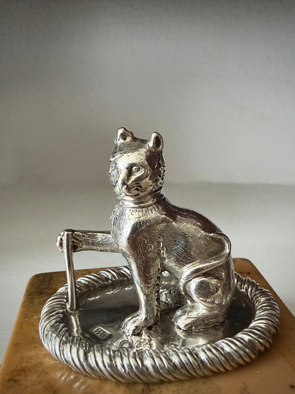 Keane Baronets: Sterling Silver Armorial Crest Finial by Benjamin Smith II