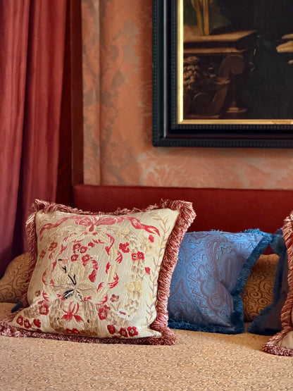 Pair of 19th Century Tapestry Cushions