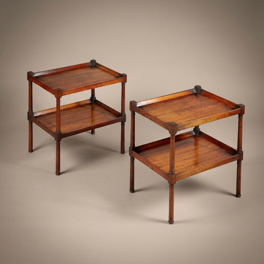 Pair of Early 19th Century Low Cocktail Tables or Etagérès