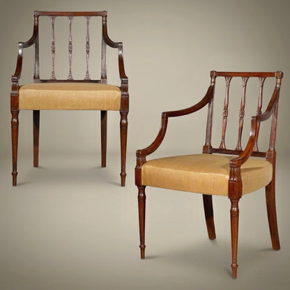 Fine Pair of George III Armchairs