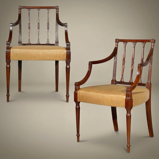 Fine Pair of George III Armchairs