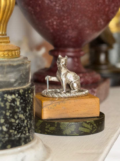 Keane Baronets: Sterling Silver Armorial Crest Finial by Benjamin Smith II