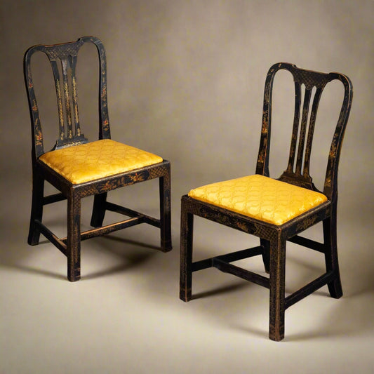 18th Century Chinoiserie Painted Chairs - 3 Pairs Available