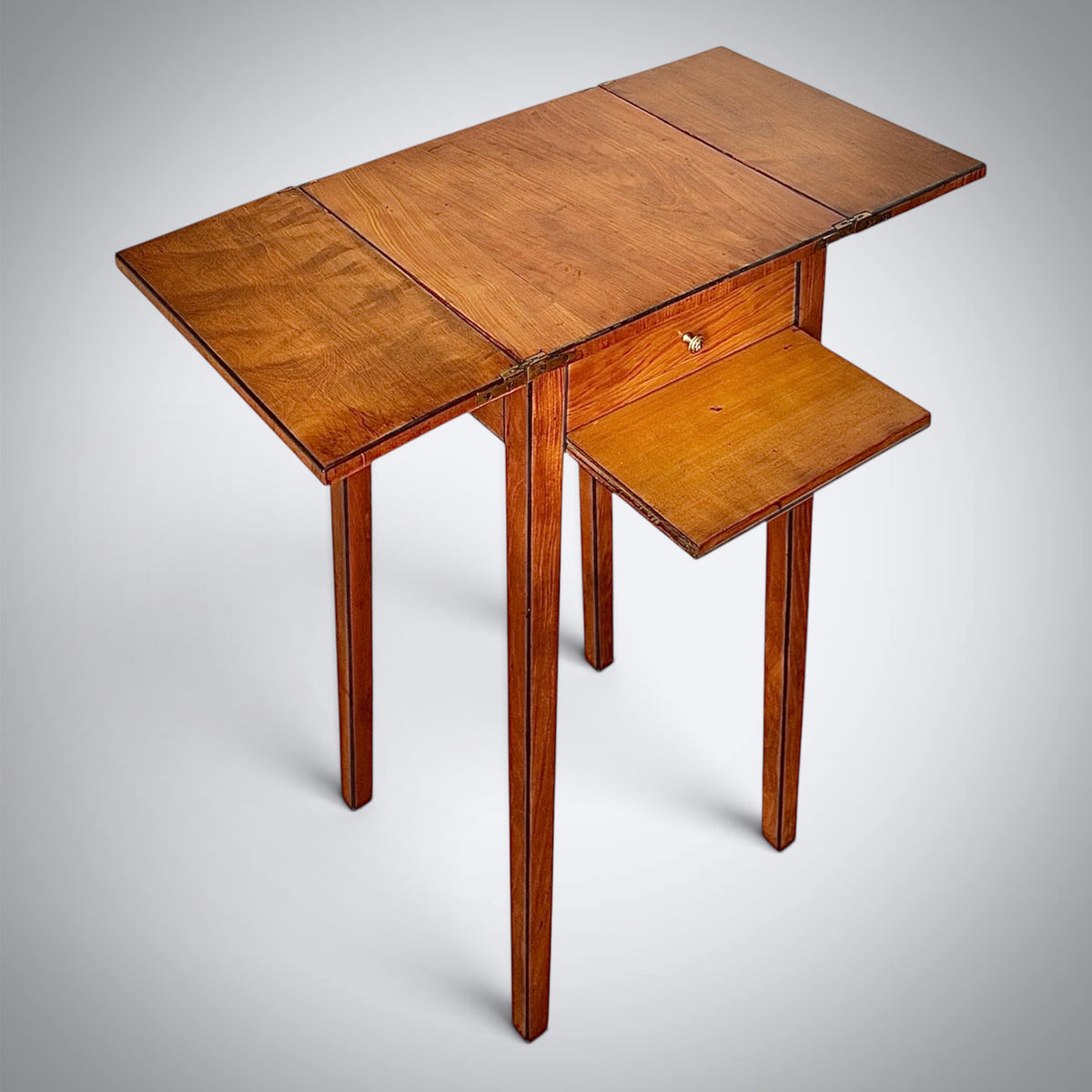 Small Regency Satinwood Lamp Table