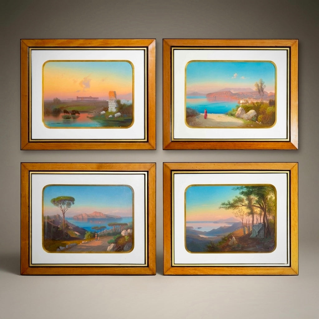Set of Grand Tour Neapolitan Paintings