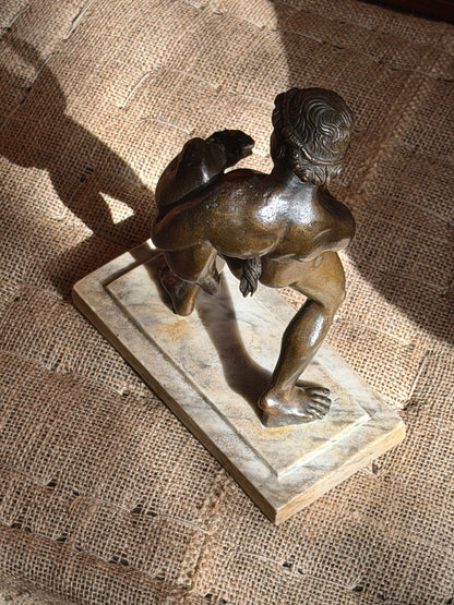 19th Century Grand Tour Bronze Sculpture of Faun