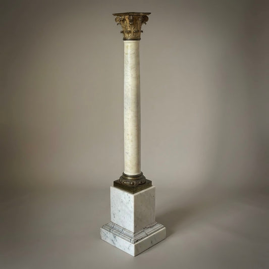 Early 19th Century Carrara Marble Column