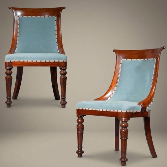 Pair of Early 19th Century Salon Chairs