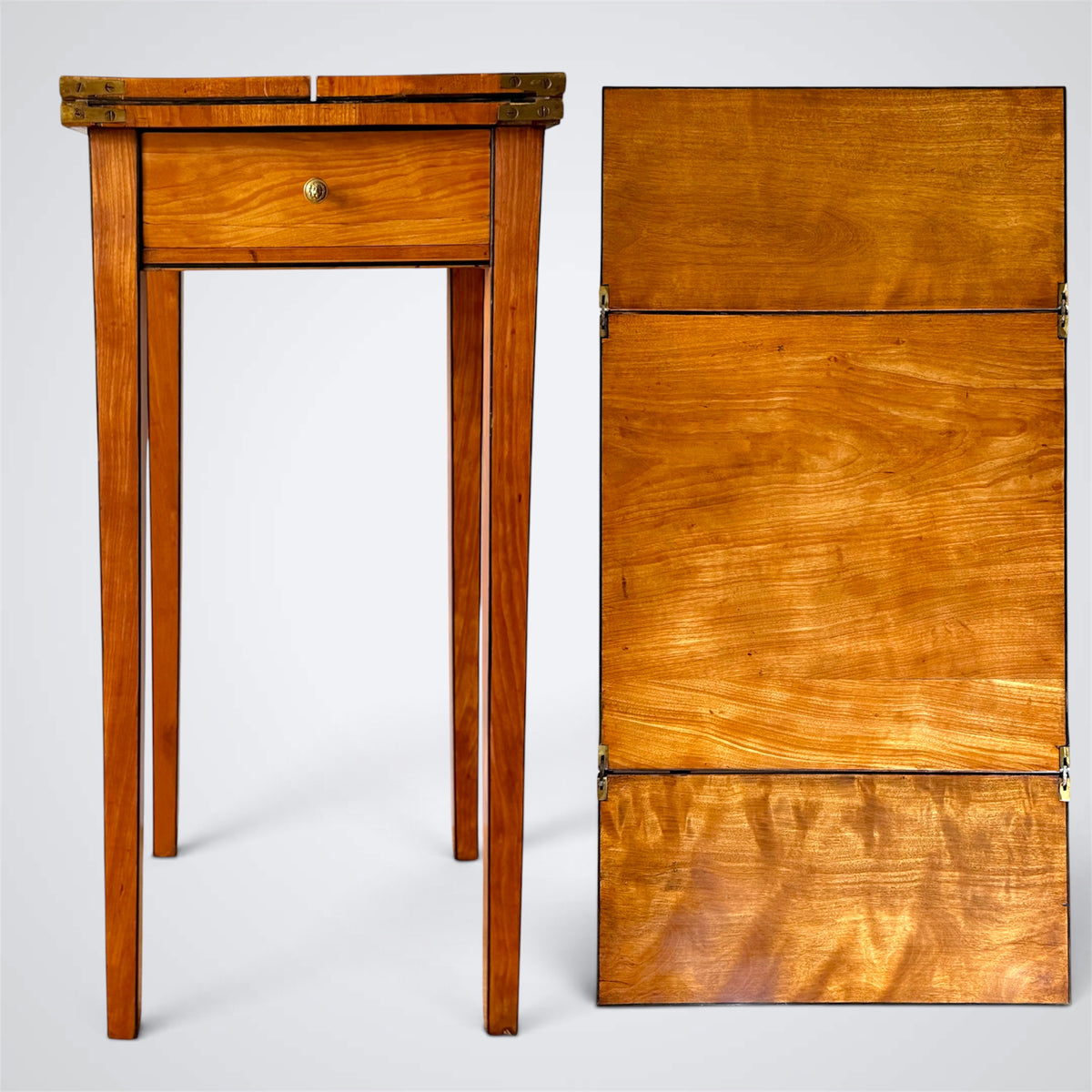 Small Regency Satinwood Lamp Table