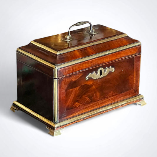 Mid-18th Century George II Period Tea Chest, Manner of Abraham Roentgen