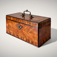 George II Period Parquetry Cocuswood Tea Caddy