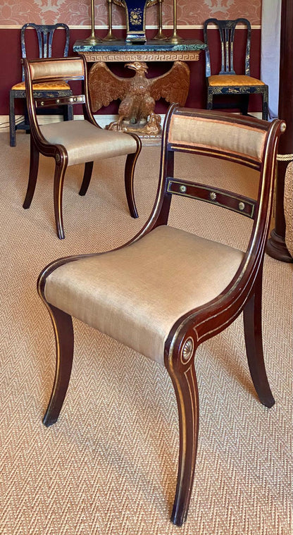 A Pair of Regency Klismos Chairs