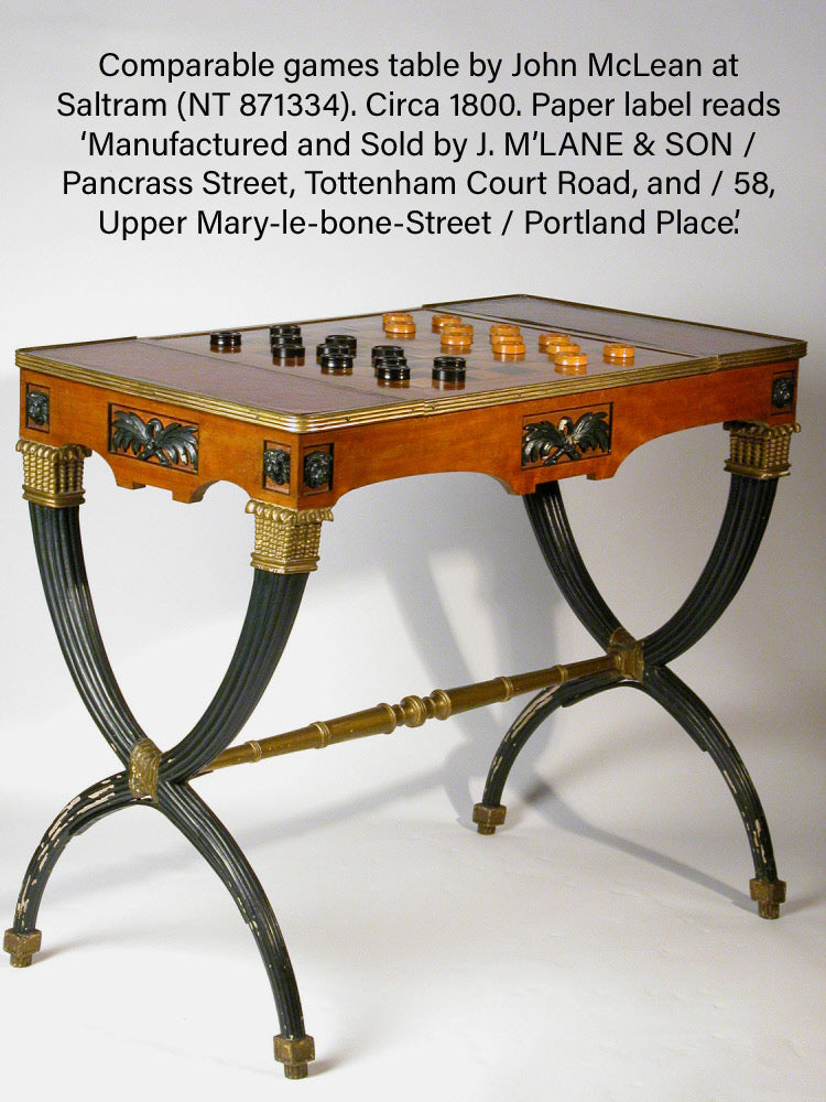 Early 19th Century Writing Table, Attributed to John McLean