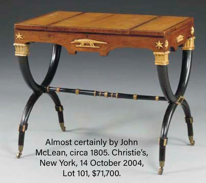 Early 19th Century Writing Table, Attributed to John McLean