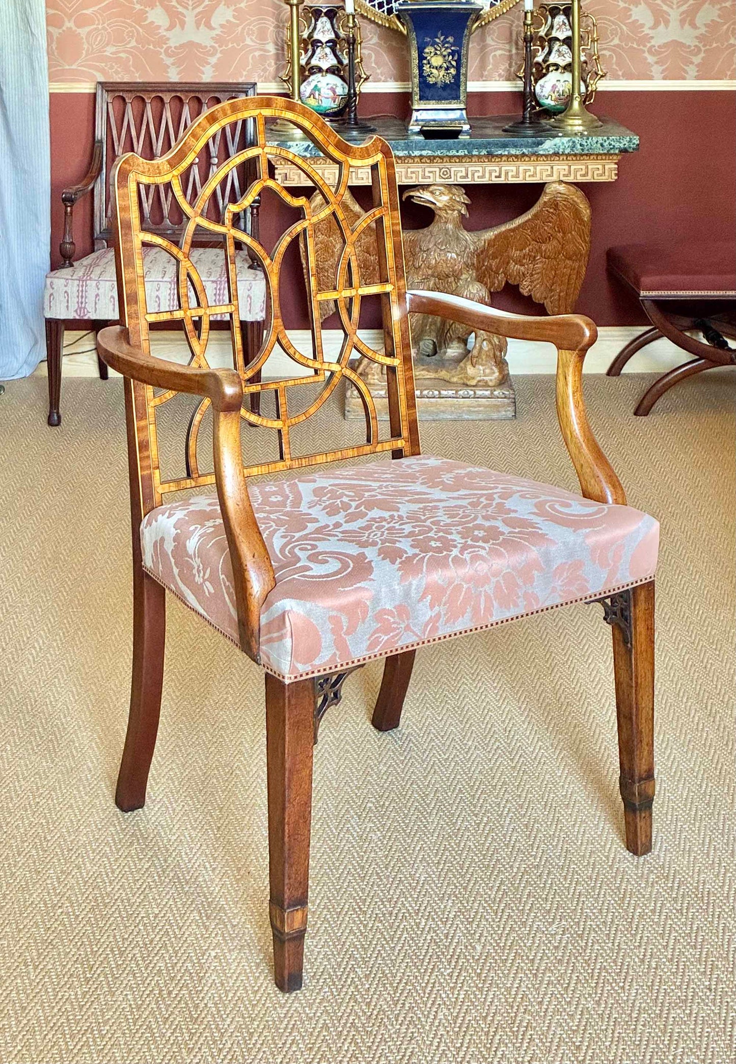 Pair of Large Georgian Armchairs