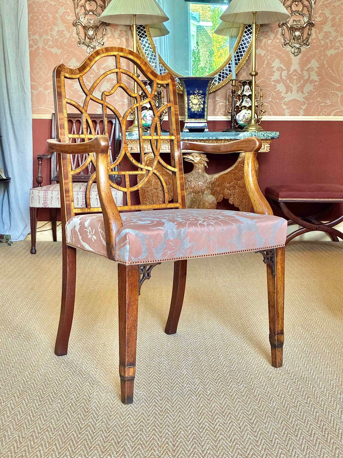 Pair of Large Georgian Armchairs