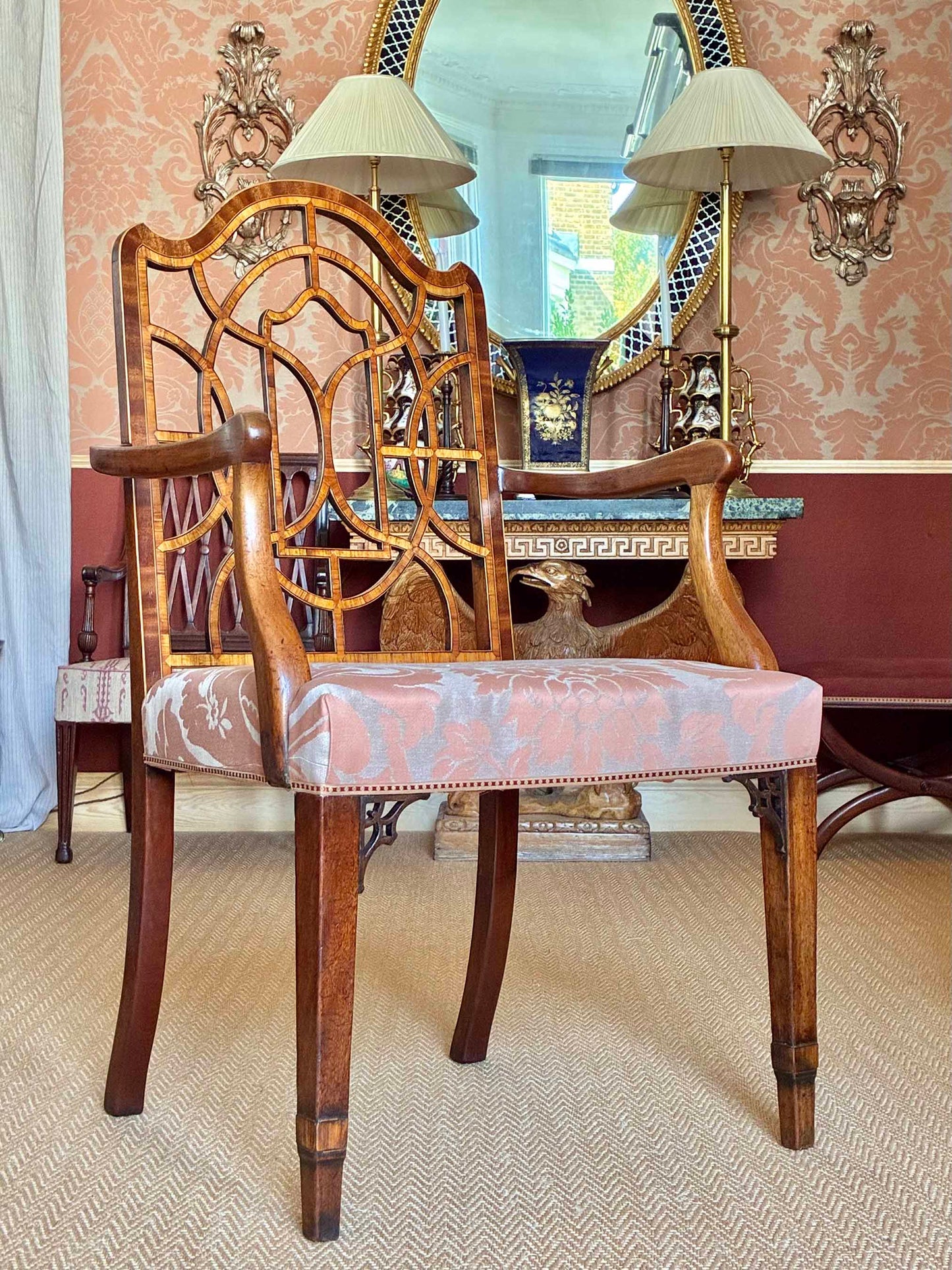 Pair of Large Georgian Armchairs