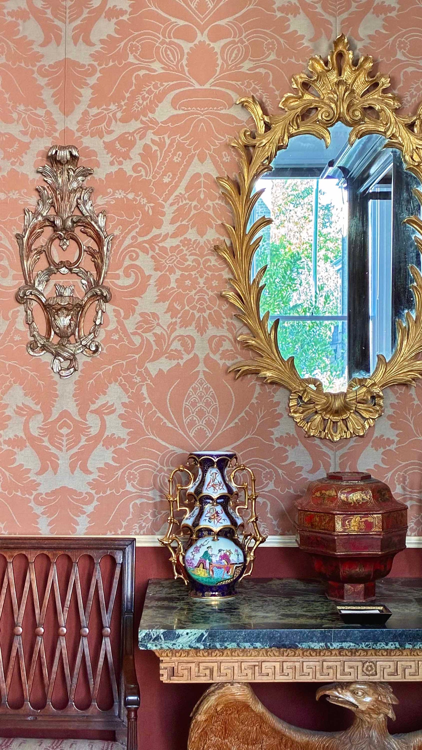 Pair of Venetian Silvered Appliques