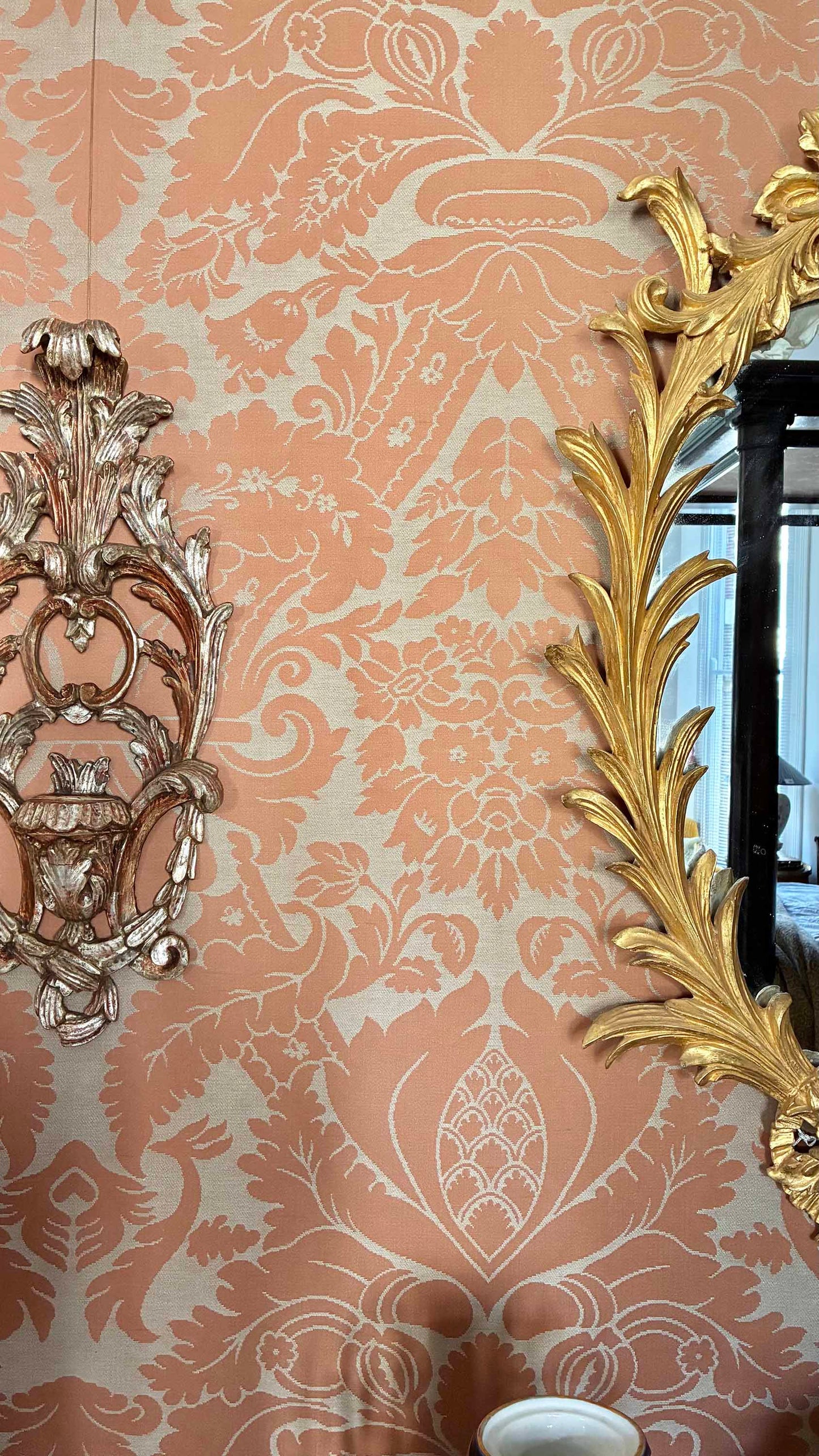 Pair of Venetian Silvered Appliques