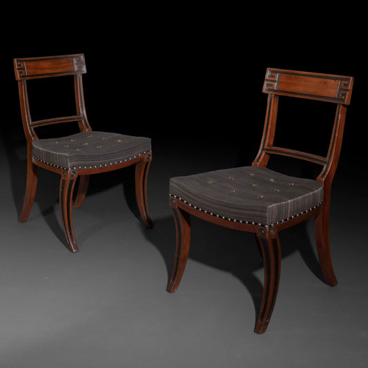 Pair of Regency Klismos Chairs attributed to Gillows