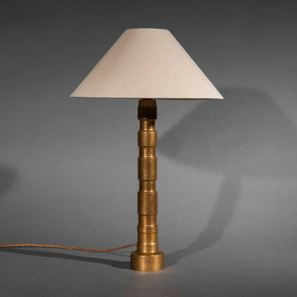 Tall 20th Century Bronze Lamp