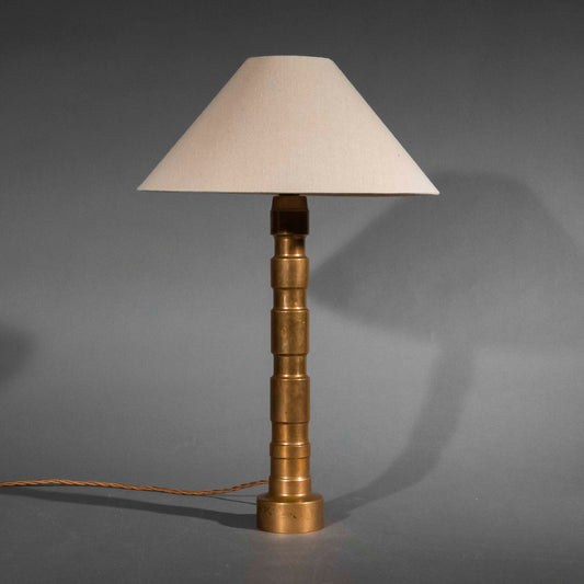 Tall 20th Century Bronze Lamp