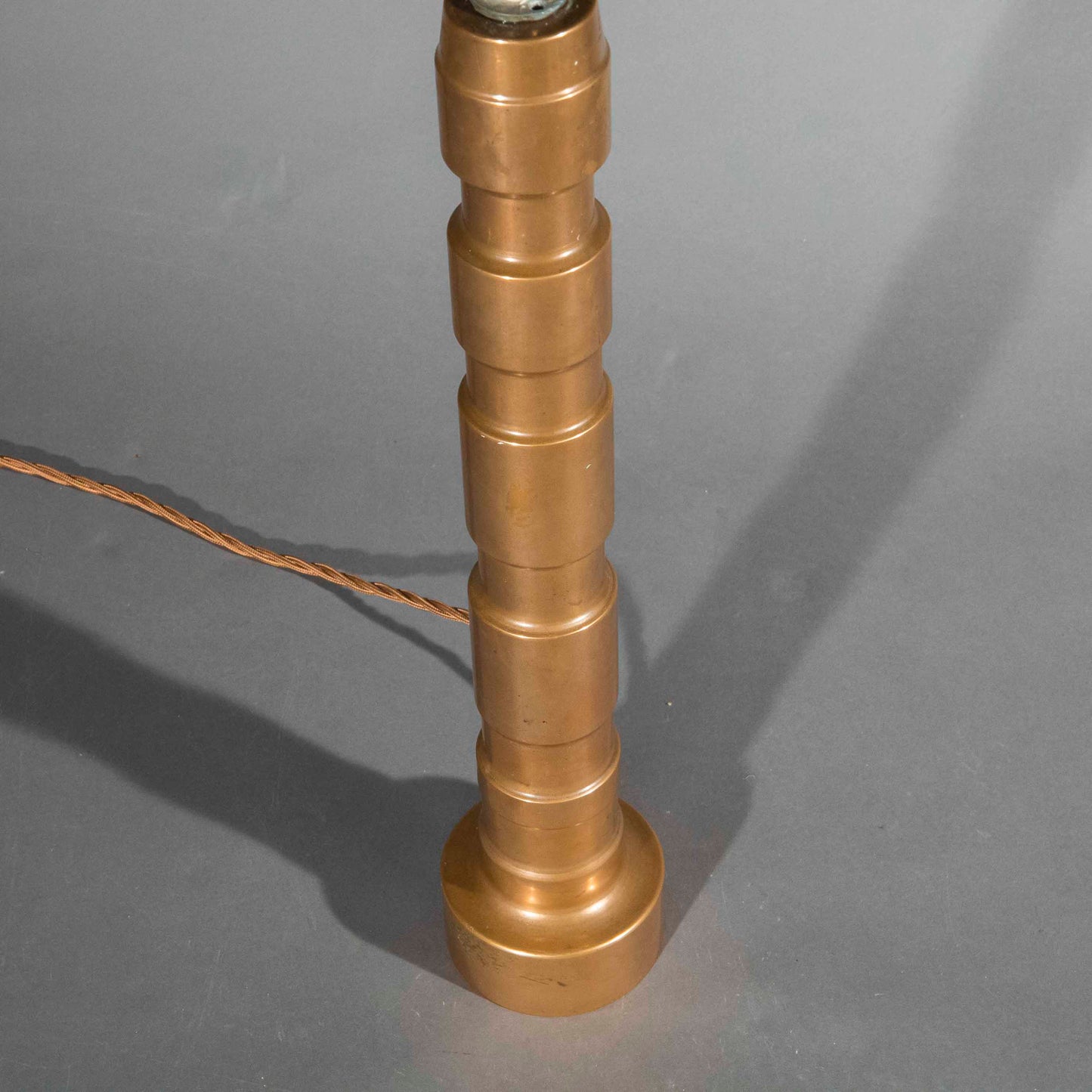 Tall 20th Century Bronze Lamp