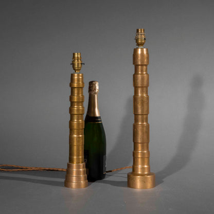 Tall 20th Century Bronze Lamp