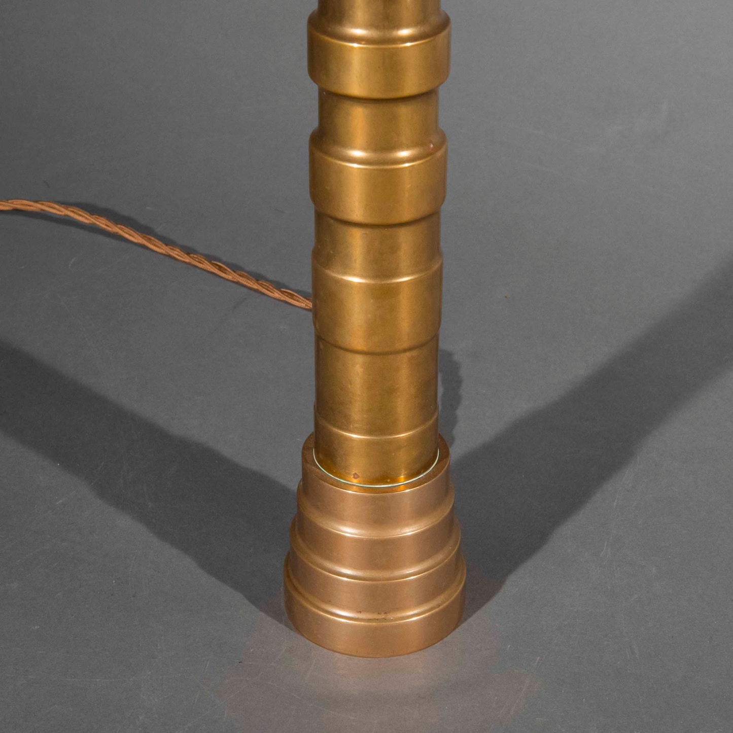Early 20th Century Bronze Column Lamp