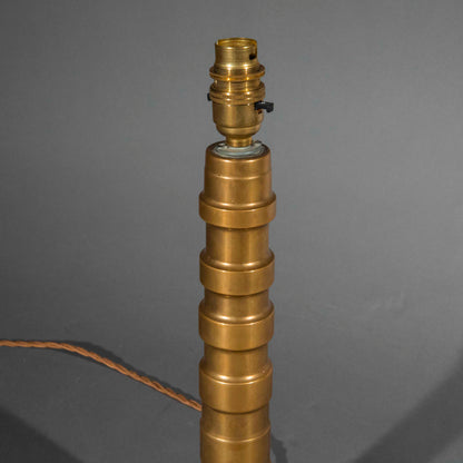 Early 20th Century Bronze Column Lamp