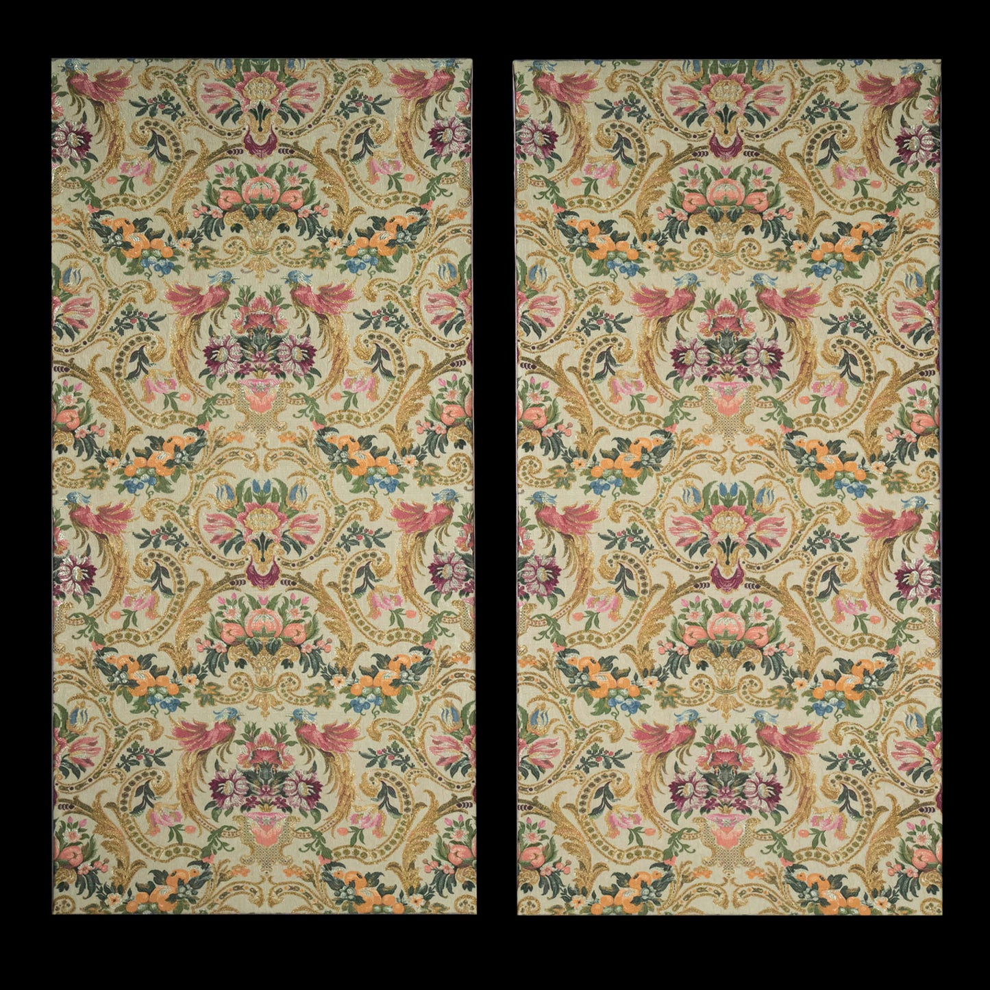 Set of Four Antique Textile Panels