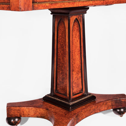 Fine Regency Amboyna Card Table