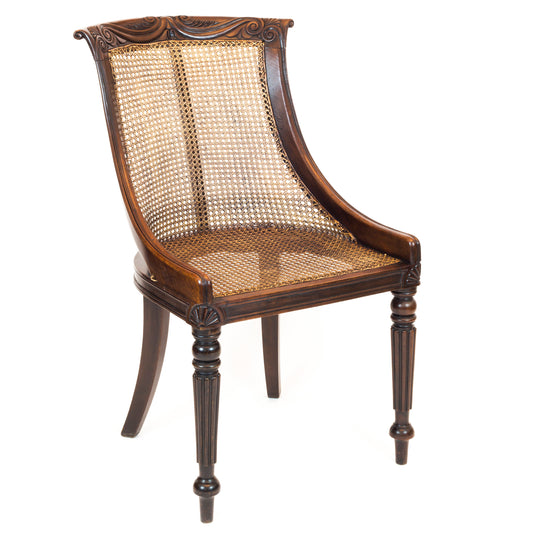 Fine Regency Bergere Chair, Attributed to Gillows