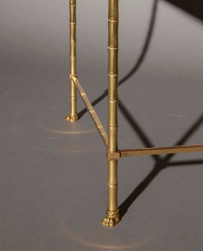 Midcentury Brass Cocktail Table in the style of Bagues