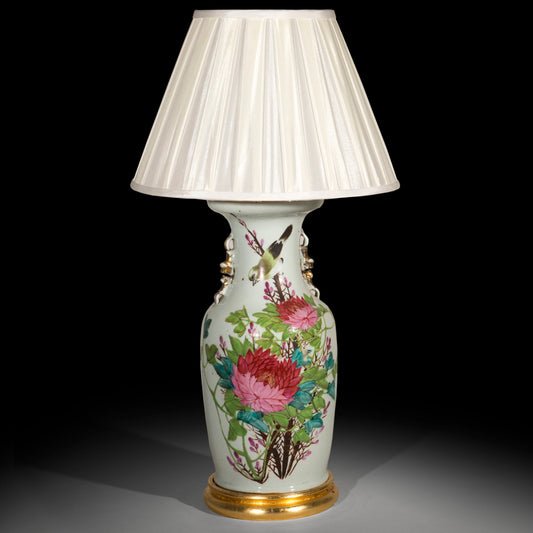 Antique Chinese Porcelain Vase Lamp