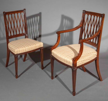 Set of Eight Elegant 19th Century Dining Chairs