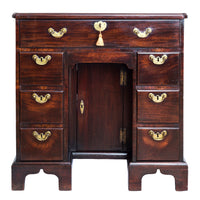 Fine George II Cuban Mahogany Kneehole Desk