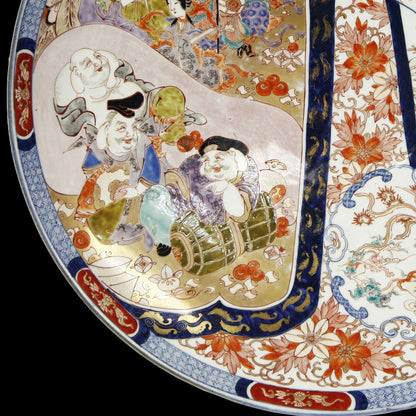 Massive Japanese Meiji Imari Porcelain Dish