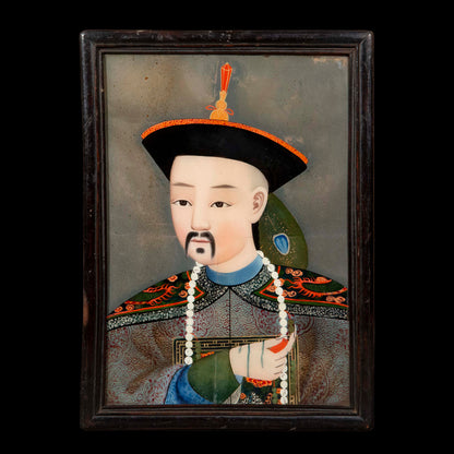 Early 19th Century Chinese Reverse Glass Portrait