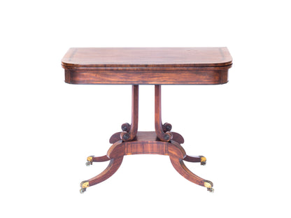 Regency Mahogany Card Table