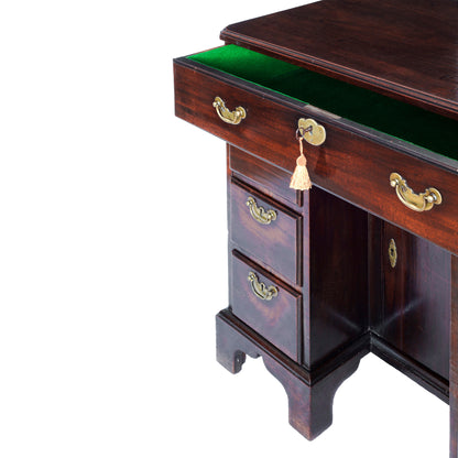 Fine George II Cuban Mahogany Kneehole Desk