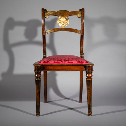 Pair of Antique Regency Klismos Chairs, Scottish circa 1810