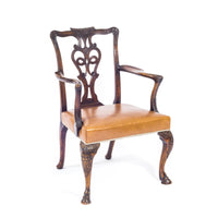 Important Irish George II Style Walnut Armchair