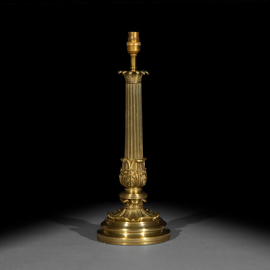 Fine Regency Bronze Table Lamp