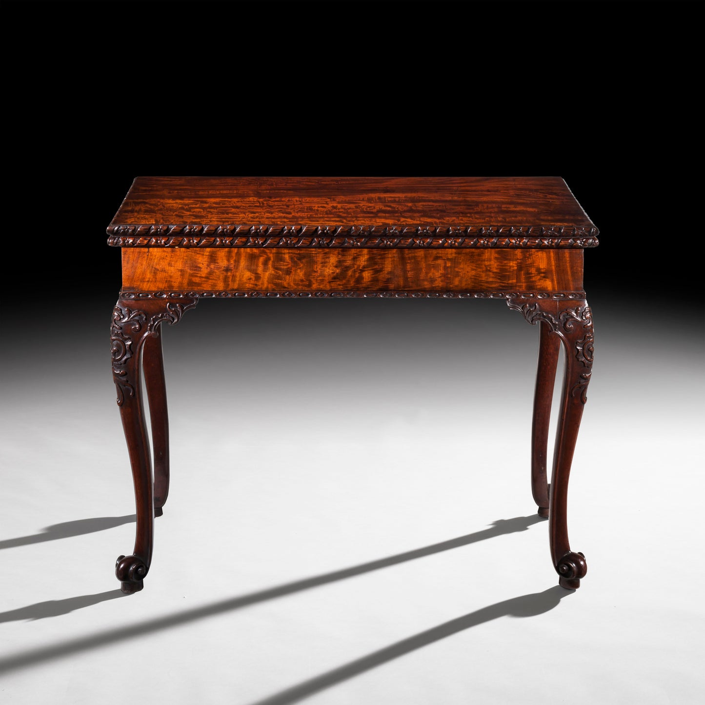 Fine George III Chippendale Mahogany Card Table