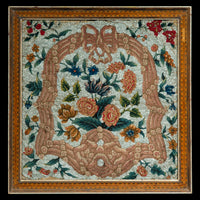 Antique Beadwork Tapestry Picture
